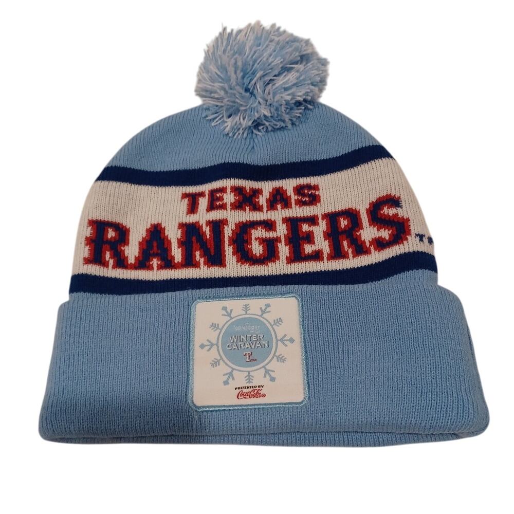 Texas Rangers 2025 Winter Caravan Blue Beanie One Size